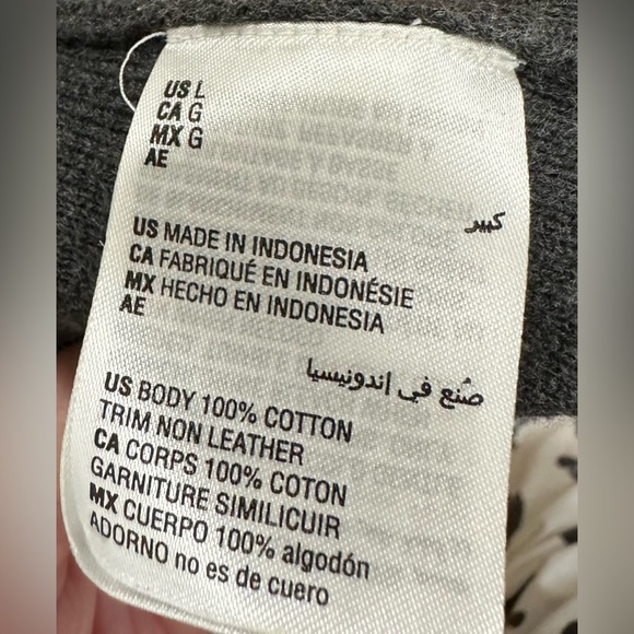 Charter Club Women's L Open Front Cardigan Sweater Faux Leather Trim Pocket Pink - Picture 8 of 9